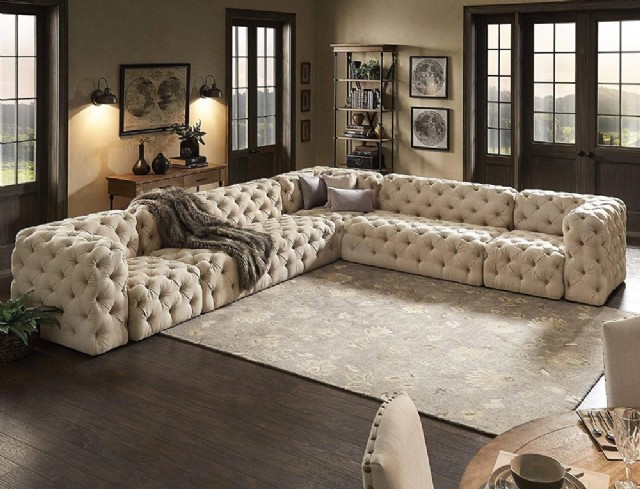 The Next Luxury Chesterfield Köşe Koltuk Özel Ölçü Üretim